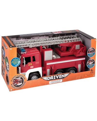 Детска играчка Battat Driven - Пожарникарски камион, със звук и светлини - 2