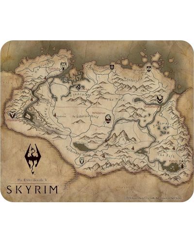 Подложка за мишка ABYstyle Games: Skyrim - Map - 1
