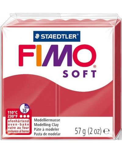 Полимерна глина Staedtler Fimo Soft - Череша, 57 g - 1