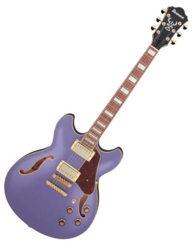 Полу-акустична китара Ibanez - AS73G, Metallic Purple Flat - 1
