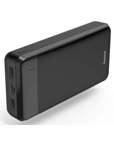 Портативна батерия Hama - 187286, 20000 mAh, черна - 1