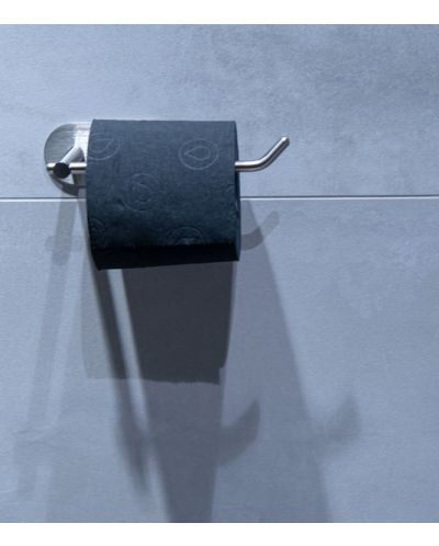 Поставка за тоалетна хартия AWD - неръждаема стомана, без пробиване - 2