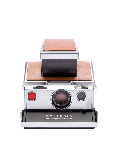 Фотоапарат Polaroid SX-70 - сребрист/кафяв - 2