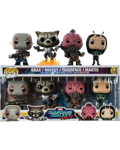 Комплект фигури Funko Pop! Guardians of the Galaxy vol. 2 - Drax, Rocket, Taserface, Mantis (4-pack)
