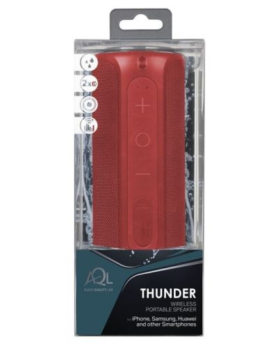Портативна колонка AQL - Thunder, червена - 3