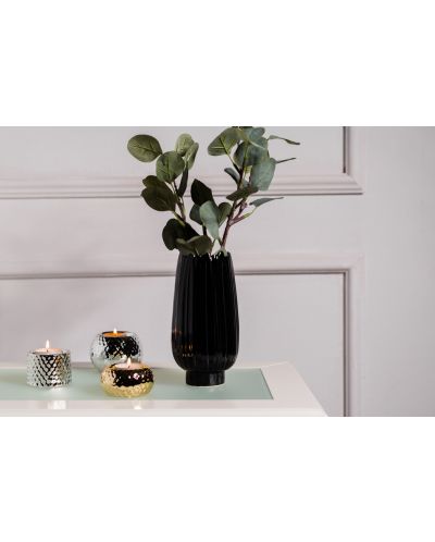 Порцеланова ваза ADS -Черна, 9.5 х 9.5 х 19 cm - 3
