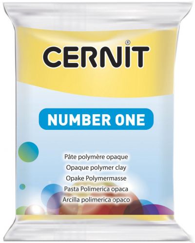 Полимерна глина Cernit №1 - Жълта, 56 g - 1
