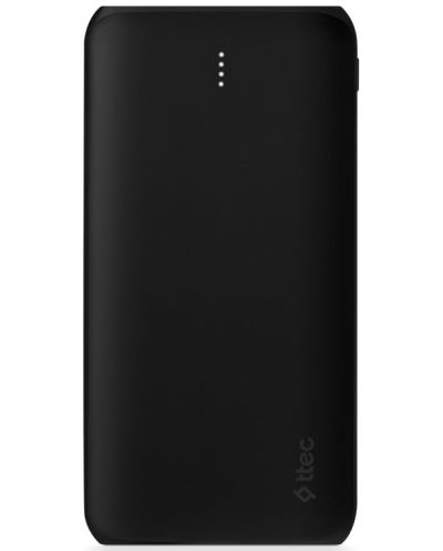 Портативна батерия ttec - PowerSlim Duo, 10000 mAh, черна - 1