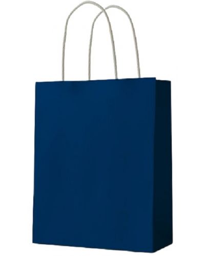 Подаръчна торба S. Cool - крафт, синя, М - 1