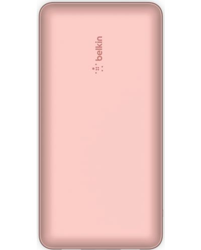 Портативна батерия Belkin - Boost Charge, 20000 mAh, кабел USB-C, розова - 2