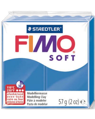 Полимерна глина Staedtler Fimo Soft - 57 g, синя - 1