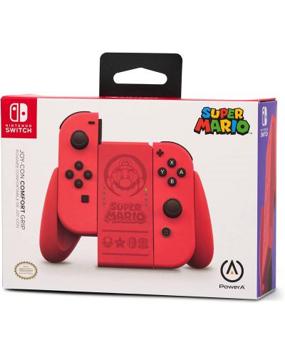 PowerA Joy-Con Comfort Grip, за Nintendo Switch, Super Mario Red - 6