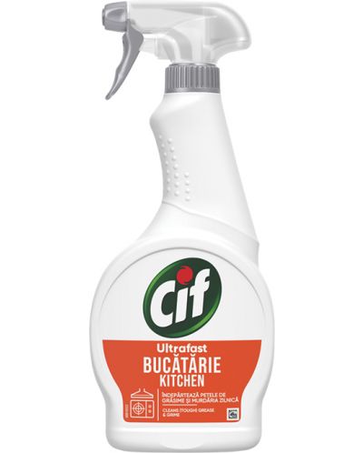 Почистващ спрей за кухня Cif - Ultrafast, 500 ml - 1