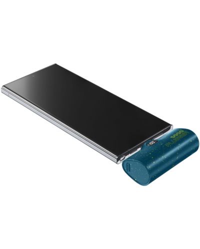 Портативна батерия Cellularline - Plugger, 5000 mAh, синя - 5