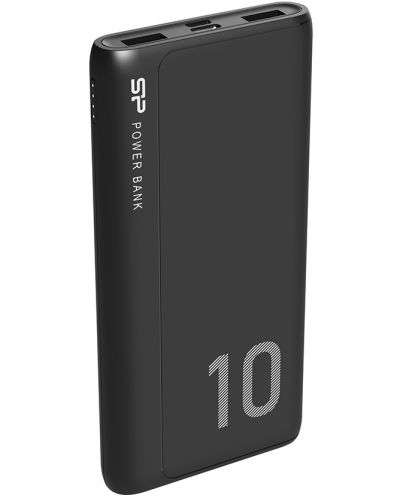 Портативна батерия Silicon Power - GP15, 10000 mAh, черна - 3