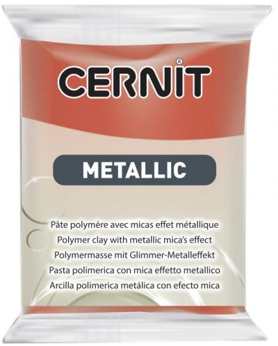 Полимерна глина Cernit Metallic - Медена, 56 g - 1