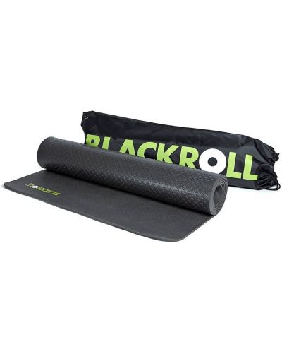 Постелка за трениране Blackroll - Mat, 65 x 185 cm, черна - 1