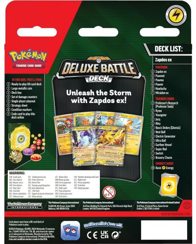 Pokemon TCG: Deluxe Battle Deck - Zapdos ex - 2