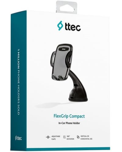 Стойка за кола ttec - FlexGrip Compact, черна - 2