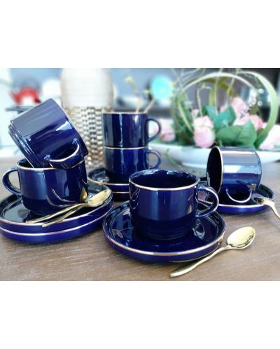 Порцеланов сервиз Morello - Modern Blue, 12 части, 200 ml - 4