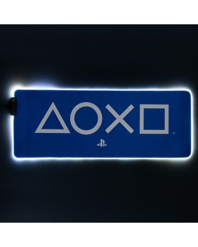Подложка за мишка Paladone Games: PlayStation - PS5 (Светеща) - 2