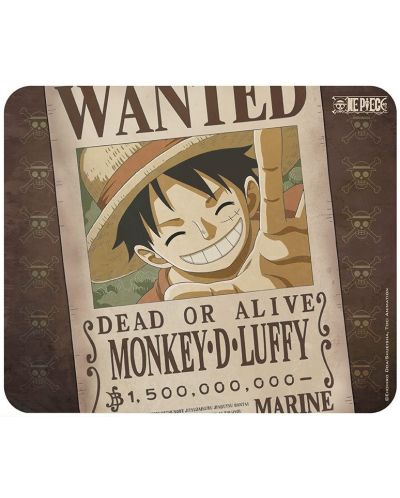 Подложка за мишка ABYstyle Animation: One Piece - Luffy Wanted Poster - 1