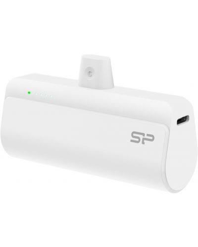 Портативна батерия Silicon Power - QD50, 5000 mAh, бяла - 2