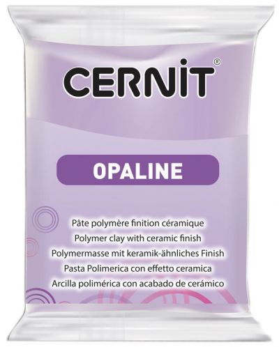 Полимерна глина Cernit Opaline - Виолетова, 56 g - 1