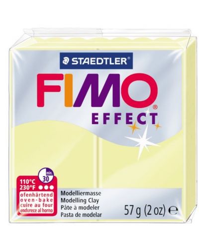 Полимерна глина Staedtler Fimo Effect - 57g, жълта - 1