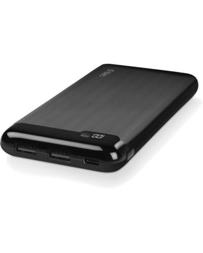 Портативна батерия ttec - PowerSlim LCD, 10000 mAh, черна - 3