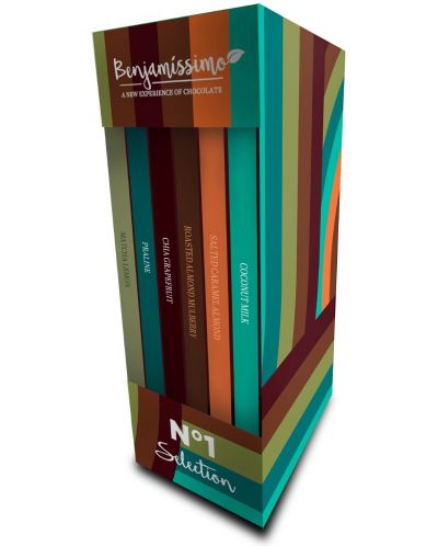 Подаръчен комплект № 1 Chocolate Selection, 6 броя, Benjamissimo - 1