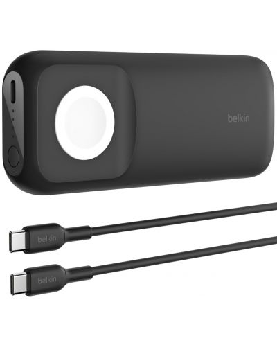 Портативна батерия Belkin -  Power Bank 10K, Apple Watch Charge, черна - 2