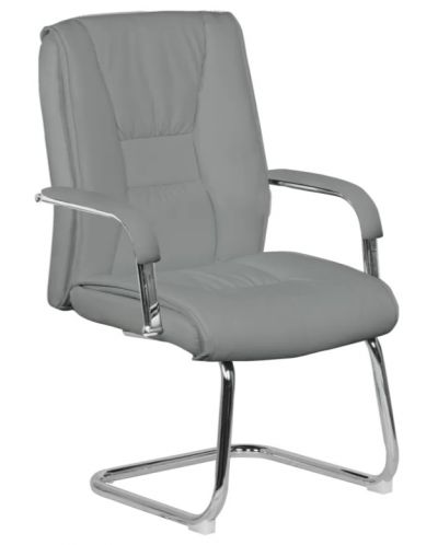 Посетителски стол Carmen - 6540, сив - 2