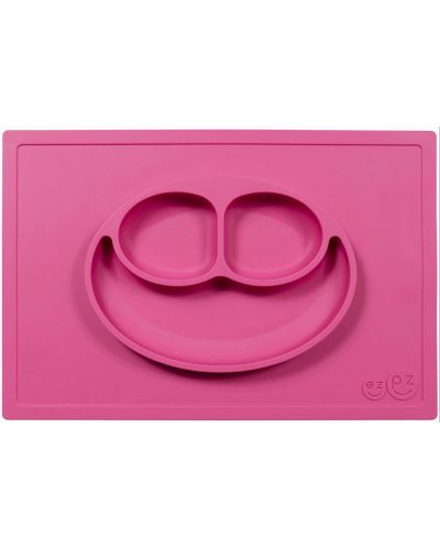 Подложка за хранене Ezpz - Happy mat, розова