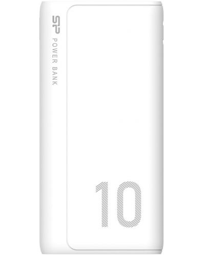 Портативна батерия Silicon Power - GP15, 10000 mAh, бяла - 1