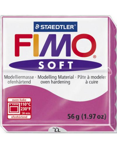 Полимерна глина Staedtler Fimo Soft - 57 g, малина - 1