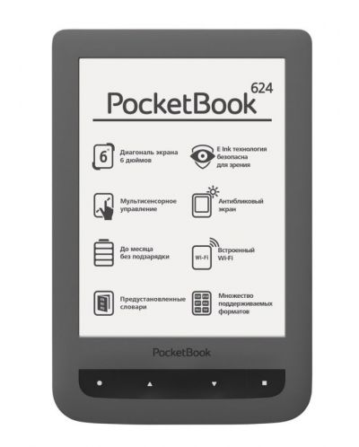 Електронен четец PocketBook Basic Touch - PB624 - 1