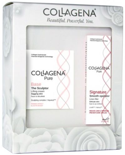 Collagena Pure Комплект - Лифтинг крем и Серум около очи, 50 + 30 ml - 1
