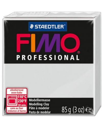 Полимерна глина Staedtler Fimo Prof - 85 g, сива - 1