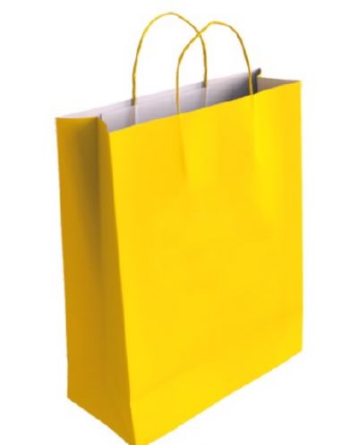 Подаръчна торбичка IPA - Крафт, жълта, L - 1