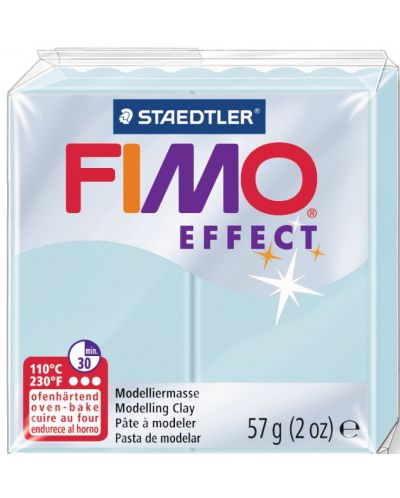 Полимерна глина Staedtler Fimo Effect - 57g, светлосиня - 1