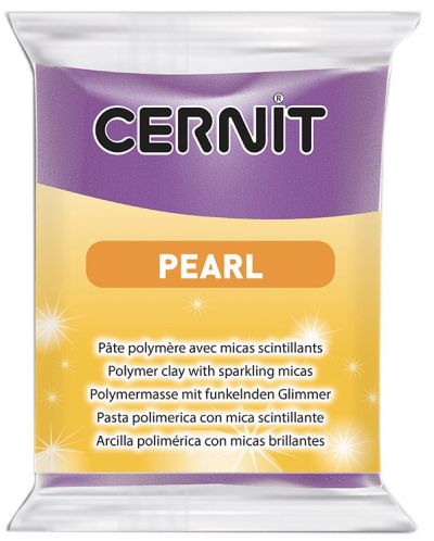 Полимерна глина Cernit Pearl - Лилава, 56 g - 1