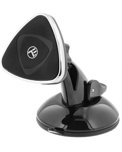 Стойка за кола Tellur - Phone Suction Cup Magnetic Holder, черна - 1