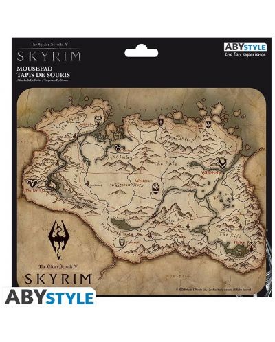 Подложка за мишка ABYstyle Games: Skyrim - Map - 2