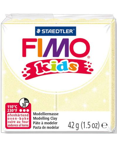Полимерна глина Staedtler Fimo Kids - перлено жълт цвят - 1