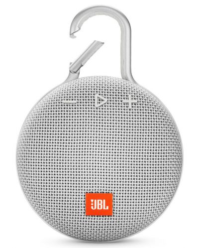 Портативна колонка JBL - Clip 3, бяла