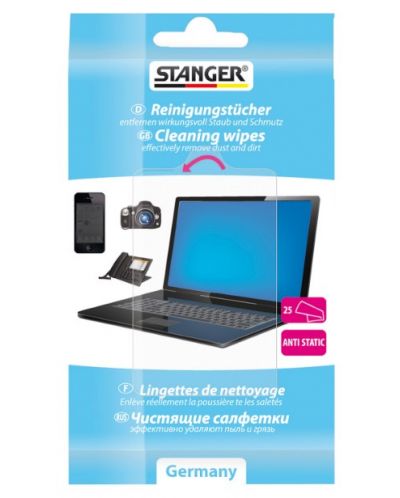 Почистващи кърпички Stanger - Antistatic, 25 броя - 1