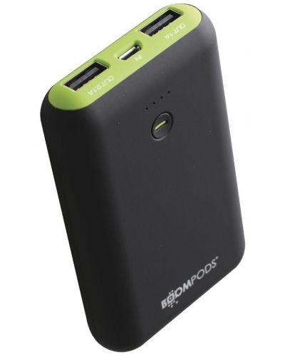 Портативна батерия Boompods - Powerboom, 7500 mAh, зелена - 1