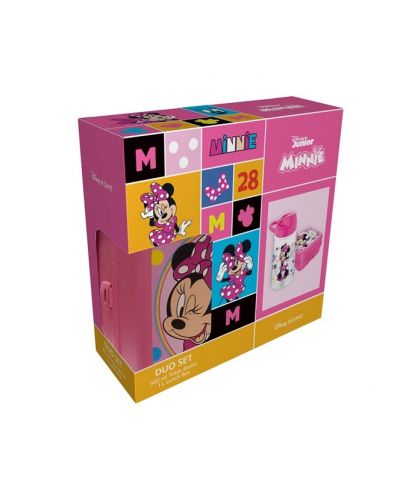 Комплект бутилка и кутия за храна Disney - Minnie Mouse - 1