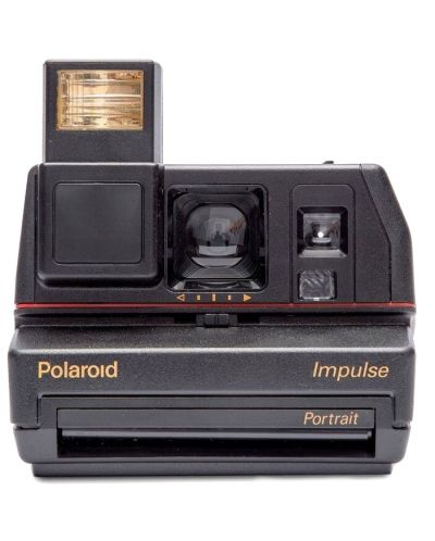 Фотоапарат Polaroid 600 - Impulse, черен - 1